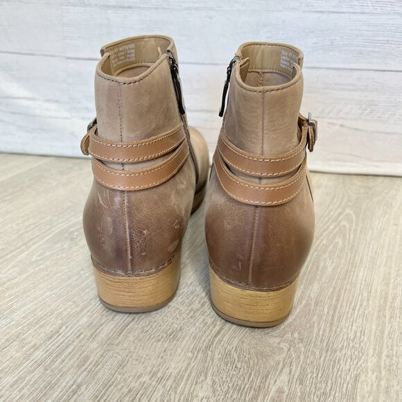Dansko Boots Womens Size 10/41 Brook Taupe Burnished Nubuck Leather Boot - Picture 7 of 16